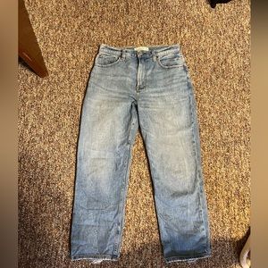 Abercrombie and Fitch ultra high rise ankle straight jeans